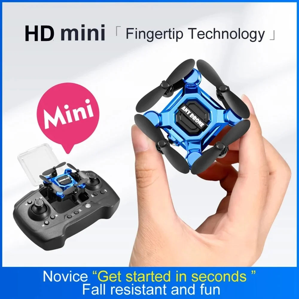 K04 Mini Drone for Kids, RC Quadcopter HD Camera 360° Flip Headless Drones Foldable RC Aircraft One Key Land Auto Hovering Suitable for Beginners Toys Gift