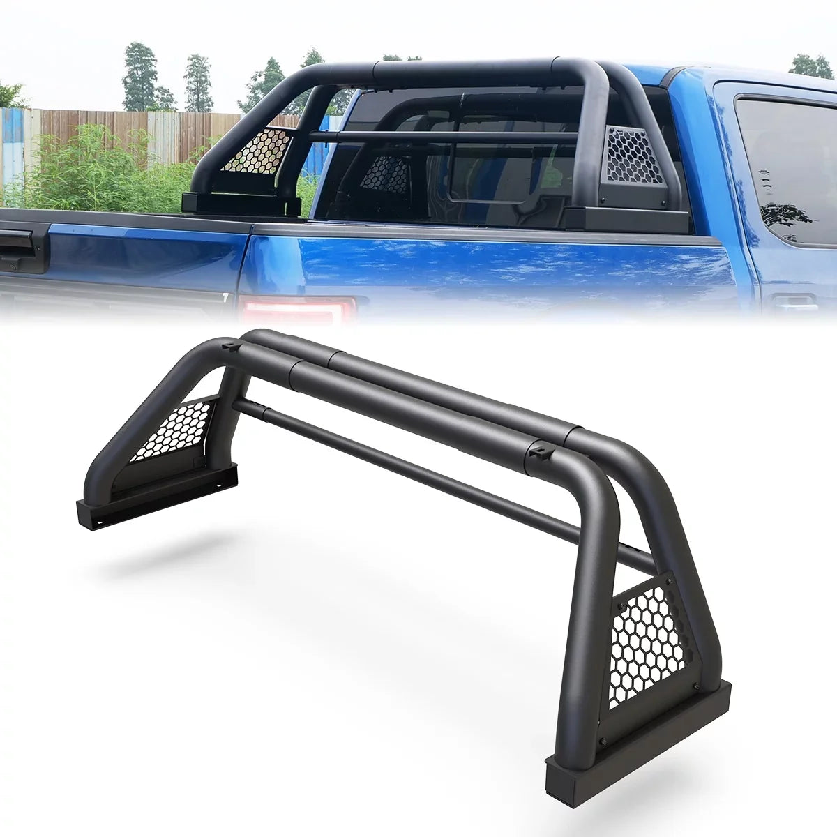 Adjustable Truck Roll Sport Bar Chase Rack Bed Bar For 2000-2021 Tundra