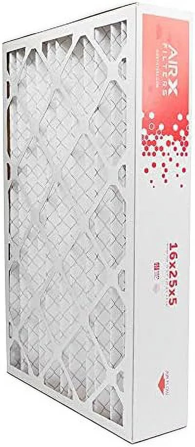 16X25x5 MERV 8 HV Furne Air Filter Replement For FC100A1029 CF200A1008 CF200D1625, Dust 4-Pk, Made In The