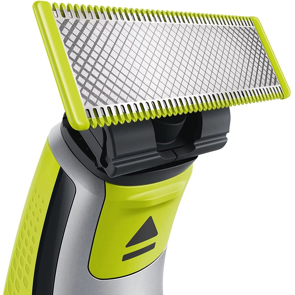 Philips - Cordless Electric Face and Body Trimmer, Rechargeable Battery, Green
