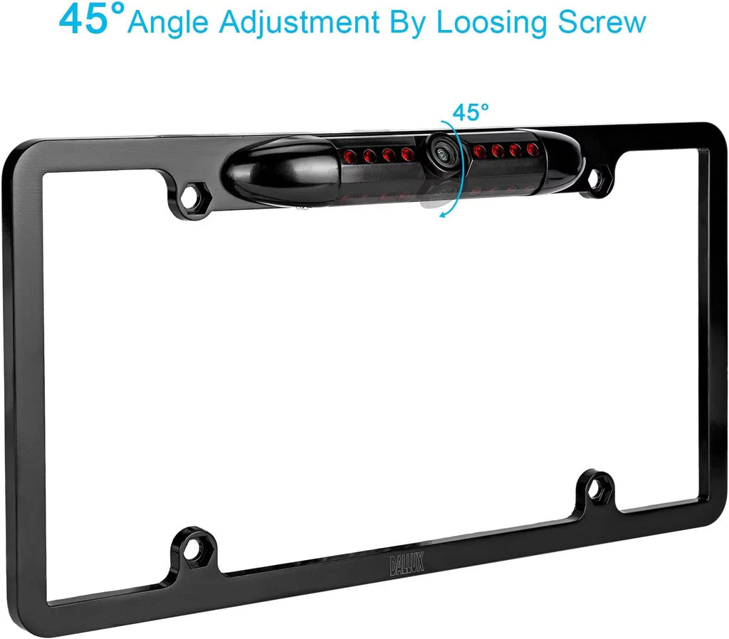 Backup Camera Rearview License Plate Frame for JVC KWV230BT KW-V230BT Jet