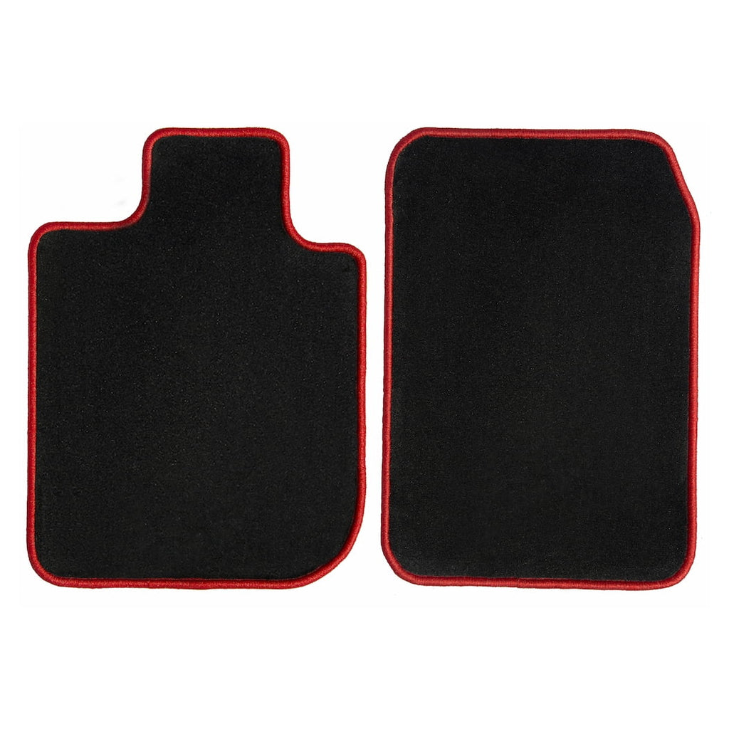 GGBAILEY X3 Ebony with Red Edging Carpet Car Mats / Floor Mats, Custom Fit for 2011, 2012, 2013, 2014, 2015, 2016, 2017 - Driver & Passenger Mats