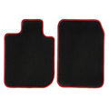 GGBAILEY X3 Ebony with Red Edging Carpet Car Mats / Floor Mats, Custom Fit for 2011, 2012, 2013, 2014, 2015, 2016, 2017 - Driver & Passenger Mats
