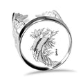Fish Playing Swimng Sea Seaw Ring Adjustable Love Wedding Engagement