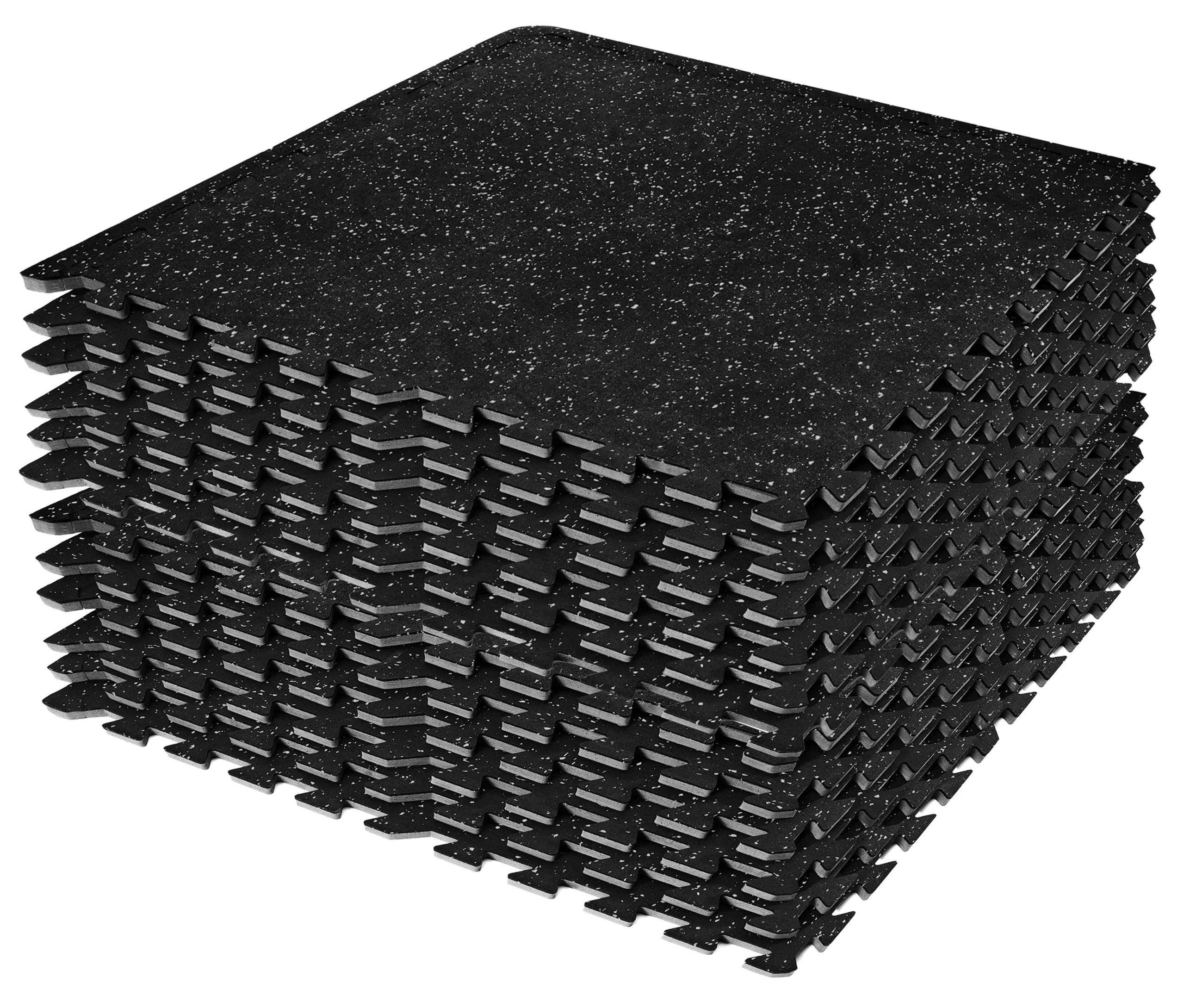 Sivan Fitness 1/2" Thick Rubber Top High Density EVA Foam Gym Flooring for Home Gym - 12 Interlocking Gym Floor Mat