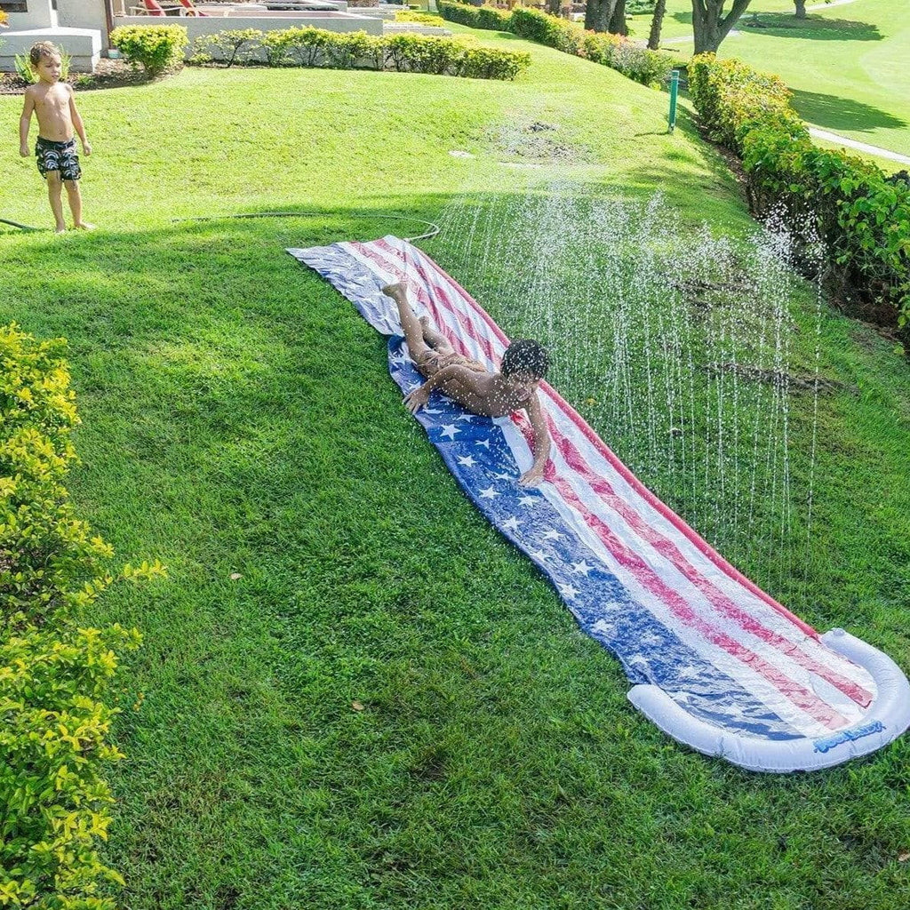PoolCandy 14 Ft. Stars & Stripes Backyard Water Slide PC3310US