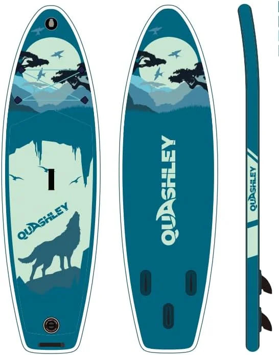 Premium Inflatable Stand Up Paddle Board with Accessories, 11'x33 x6 for Youth & Adults, Wide Stance, Non-Slip Deck, SUP for Fishing & Surfing, Max 330lbs