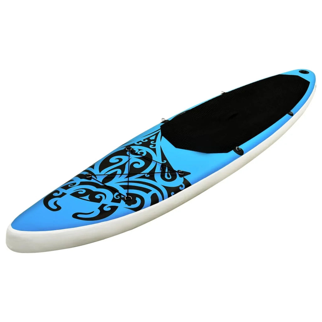 Carevas Inflatable Paddleboard Set 120.1"x29.9"x5.9" Blue