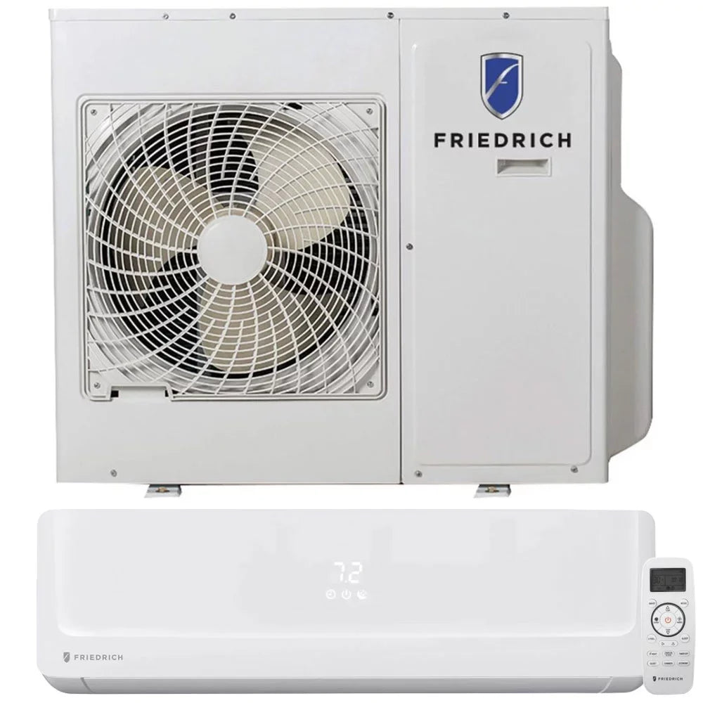 Friedrich 24000 BTU Floating Air Pro Tri-Zone Mini Split Air Conditioner with Heat Pump Bundle with Floating Air Pro Indoor 9000 BTU Air Conditioner and Heating