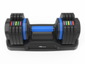 Adjustable Dumbbell - 55lb Single Dumbbell with Anti-Slip Handle, Fast Adjust Mass by Turning Handle with Tray, Exercise Fitness Dumbbell Suitable for Full Body Workout
