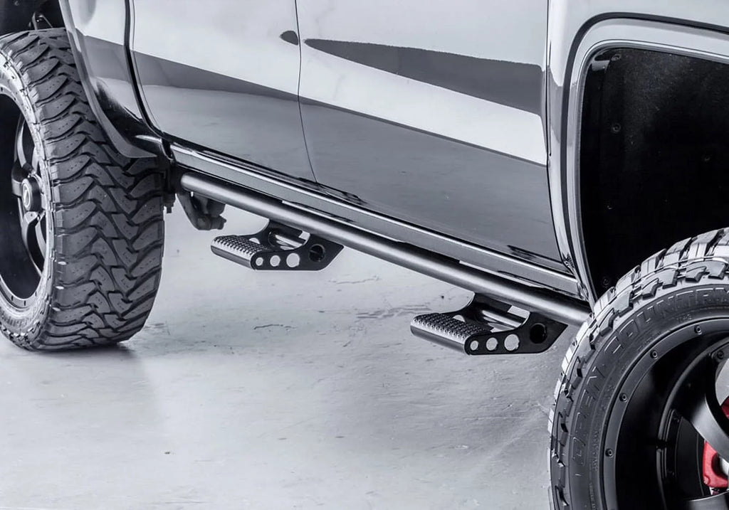 N-Fab by RealTruck Rkr Rails | Textured Dark | T074Rkrccr | Compatible with 2007-2021 Tundra Crewmax All Beds, SRW Gas