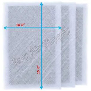 Dynamic Air Cleaner Replacement Filter Pads 16x18 Refills (3 Pack)