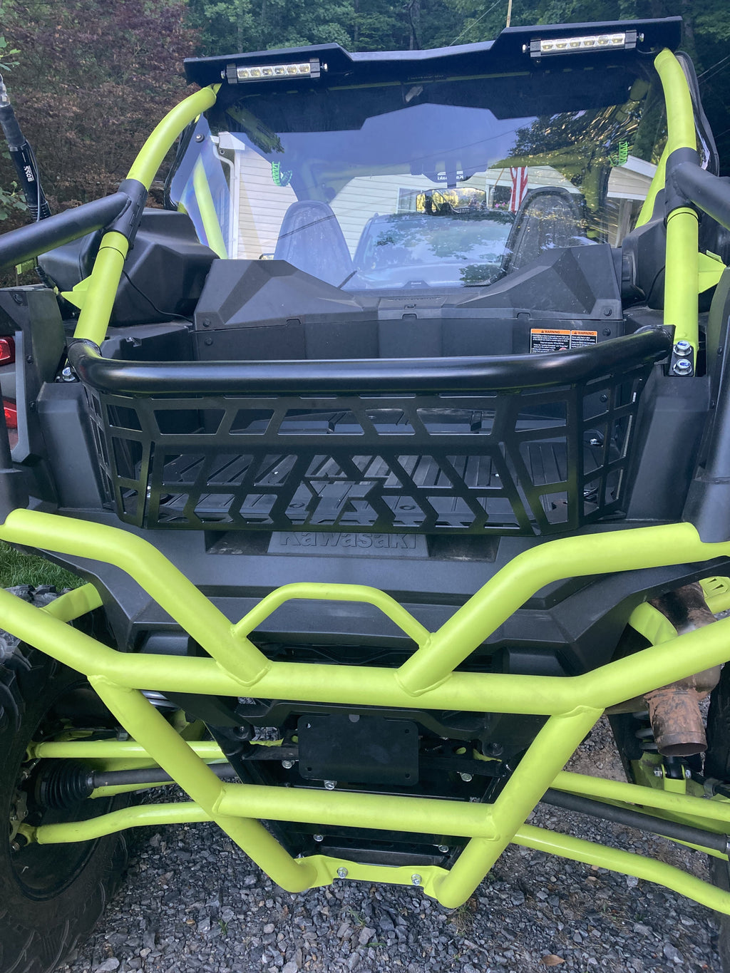 Kojem Cargo Barricade for 20 21 22 23 Kawasaki Teryx KRX 1000 Luggage Rack Steel Bed Enclosure Taiate Jet Powder Coated
