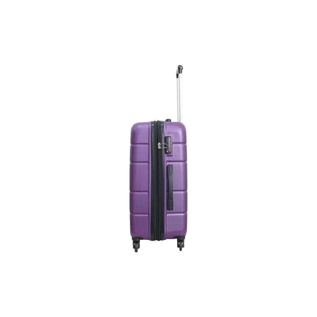 DUKAP RODEZ Plastic 4-Wheel Spinner Luggage Purple (DKROD00M-PUR)