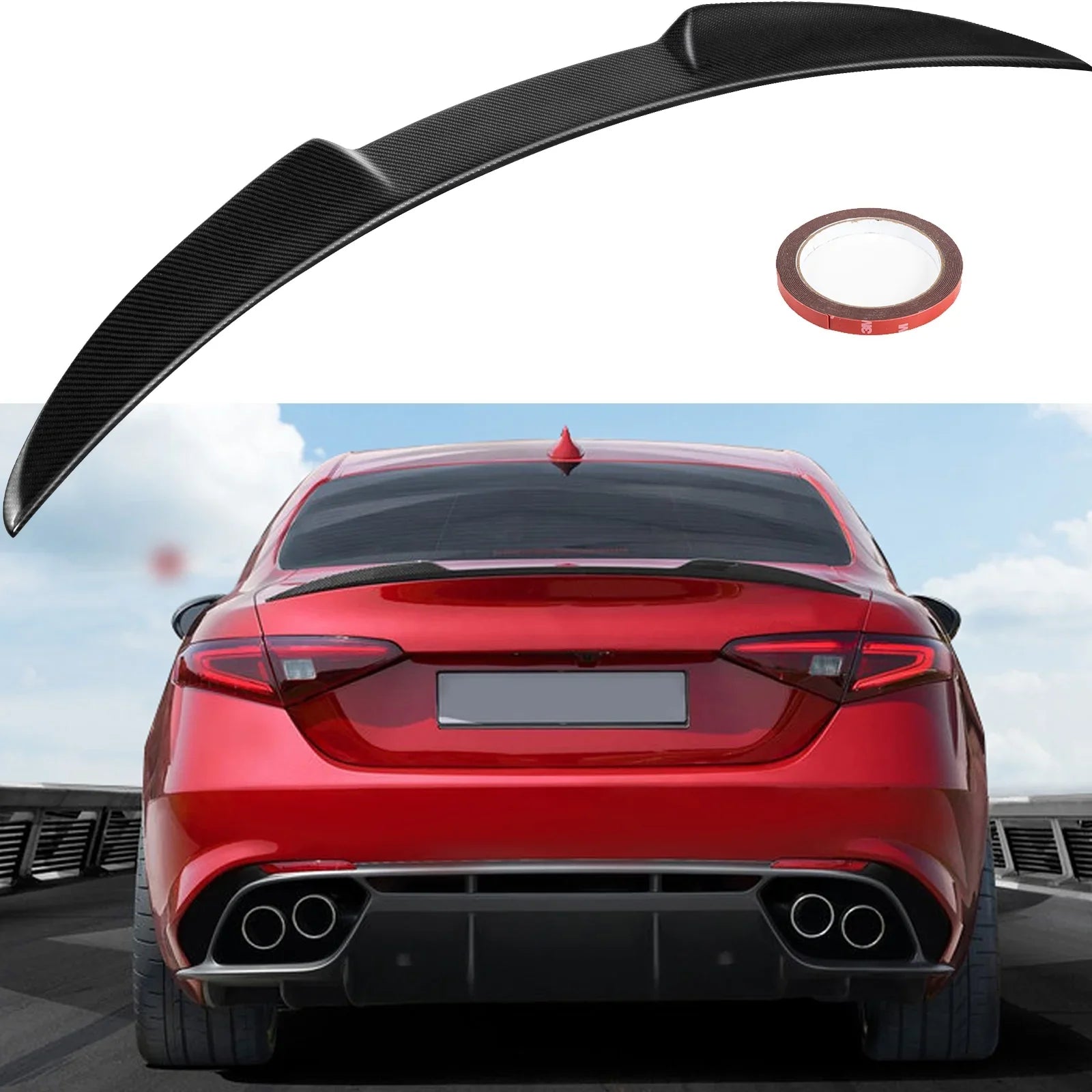VEVOR ABS MG Style Replacement Rear Trunk Boot Lip Wing Spoiler for Honda Civic 4-Door Sedan FRP(2006 - 2011)
