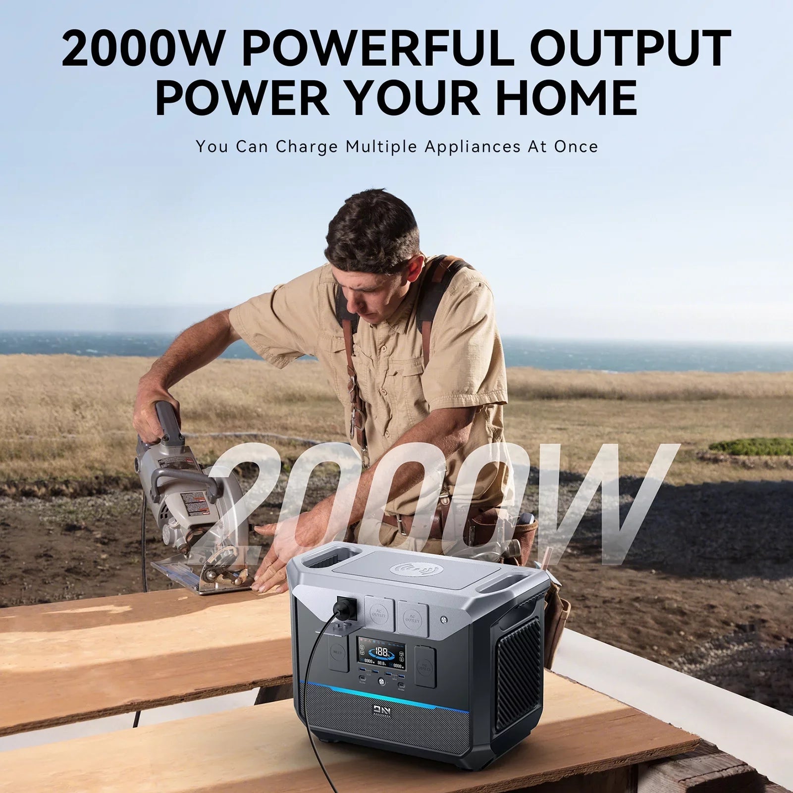 DaranEner Portable Station,Portable Station Battery Solar Rv 2000w 2073.6wh Battery Station With 2000w Battery Mobile Solar Owsoo Solar Powered Rv Efficient 2000w Battery