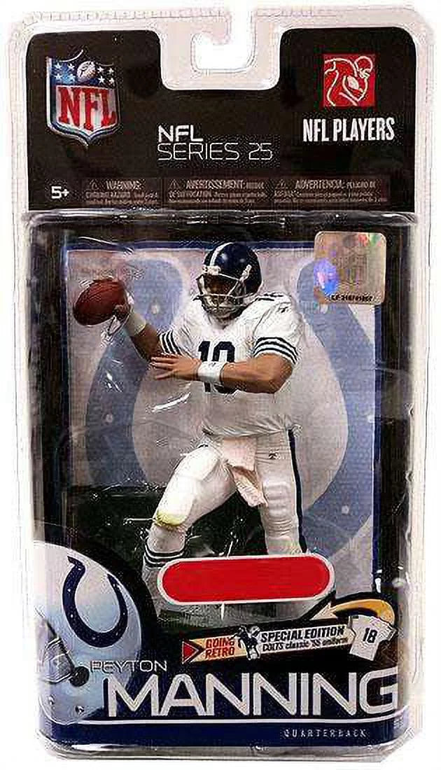 Peyton Manning Action Figure Retro Uniform Sports Picks Series 25 NFL