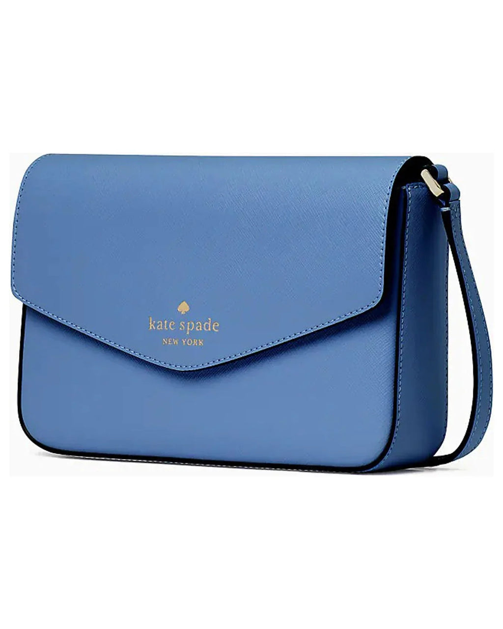 Kate Spade New York Women's Saffiano Leather Sadie Envelope Crossbody Bag (Fresh Blueberry)