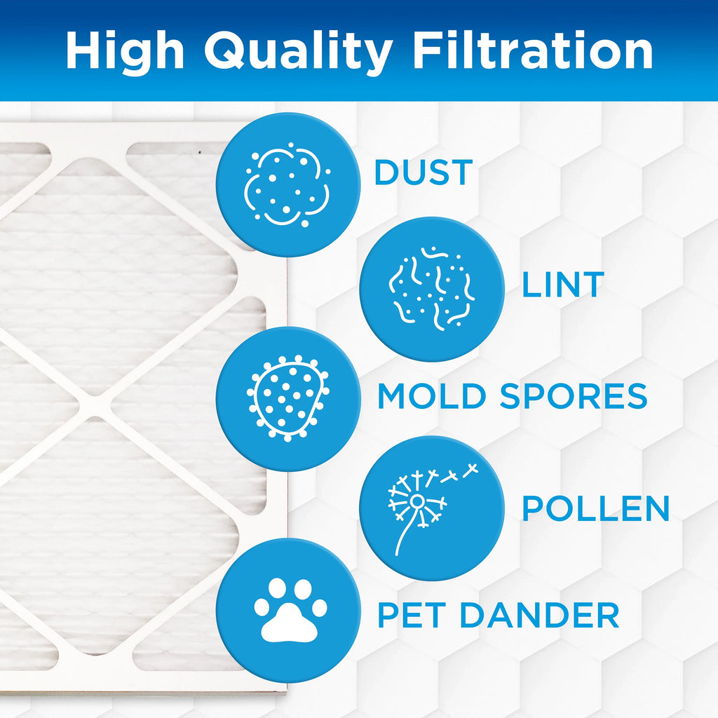 Germ Guardian 20 x 25 x 1 MERV 12 Pleated HVAC AC Furnace Air Filters (4-Pack)