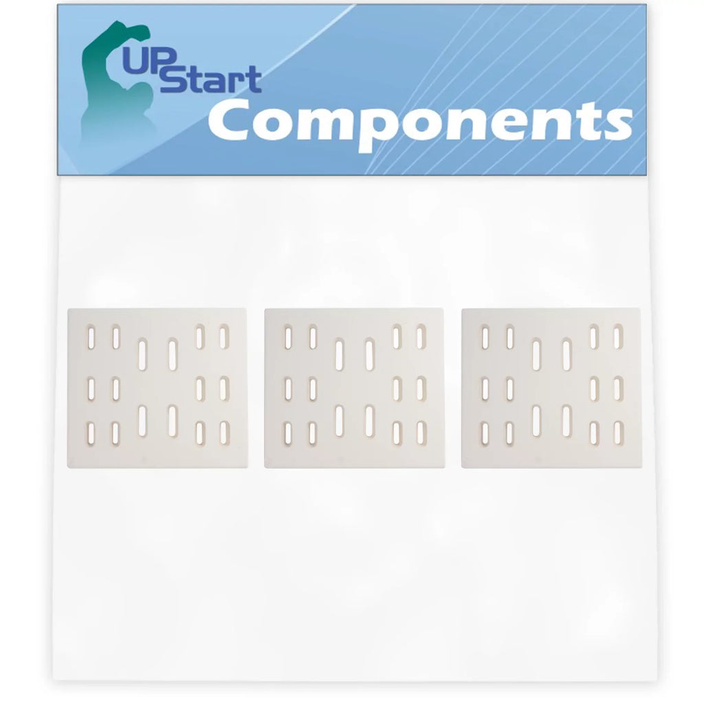 3-Pack BBQ Grill Heat Shield Plate Tent Replacement Parts for Bakers Chefs Regal04CLP - Compatible Barbeque Ceramic Flame Tamer, Guard, Deflector, Flavorizer Bar, Vaporizer Bar, Burner Cover 8"