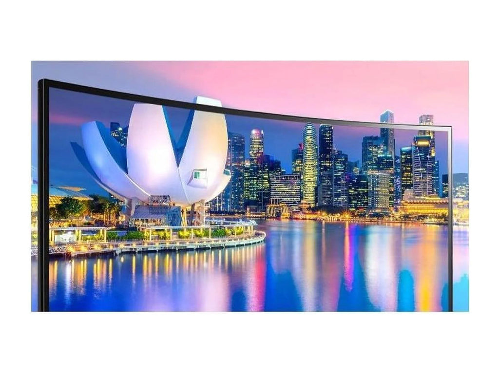 Ultrawide 34BP85CN-B 34" UW-QHD Curved Screen Edge LED Gaming LCD Monitor - 21:9 - Glossy Jet Jet Hairline, Textured Ebony - 34" Class - In-plane Switching (IPS) Technology - 3440 x