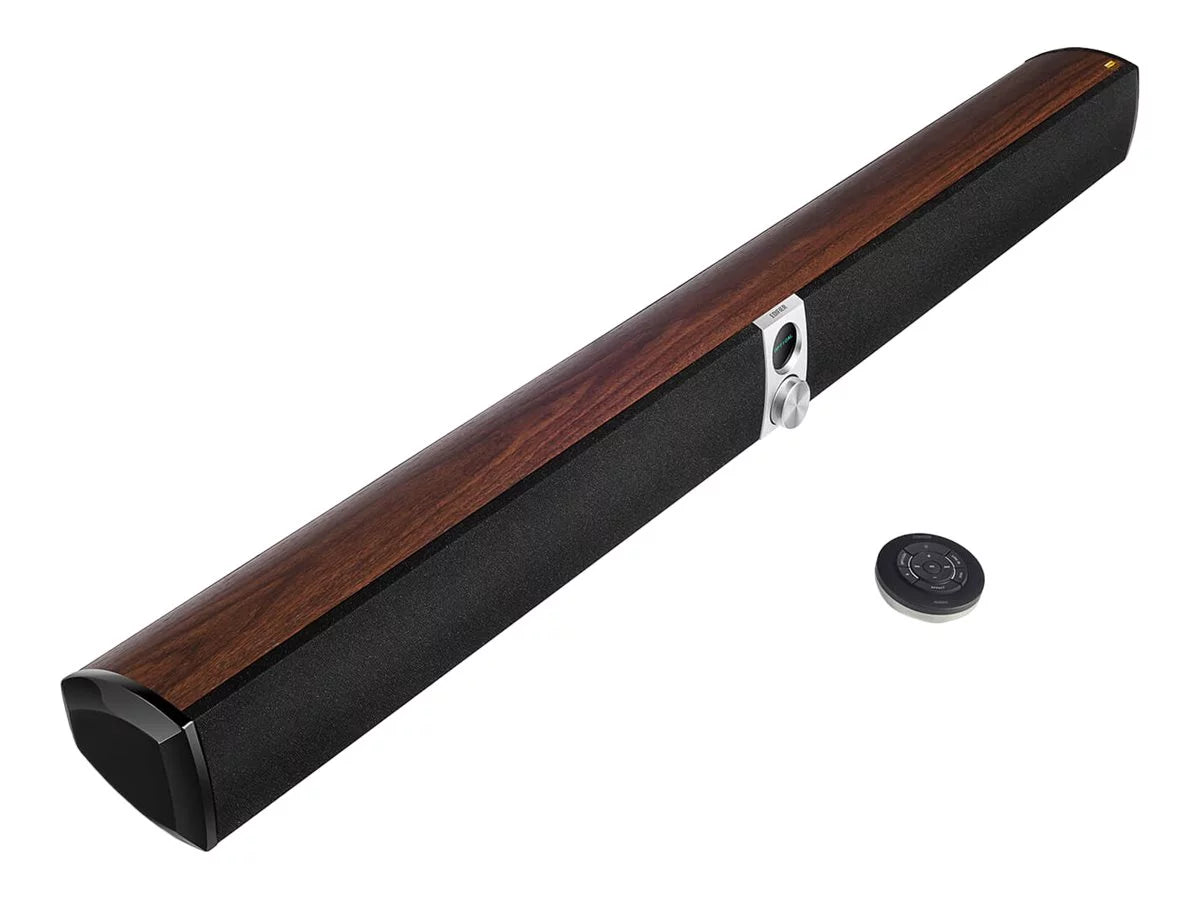 Edifier S50DB - Sound bar - wireless - Bluetooth - 88 Watt - 2-way - dark walnut (grille color - Ebony
