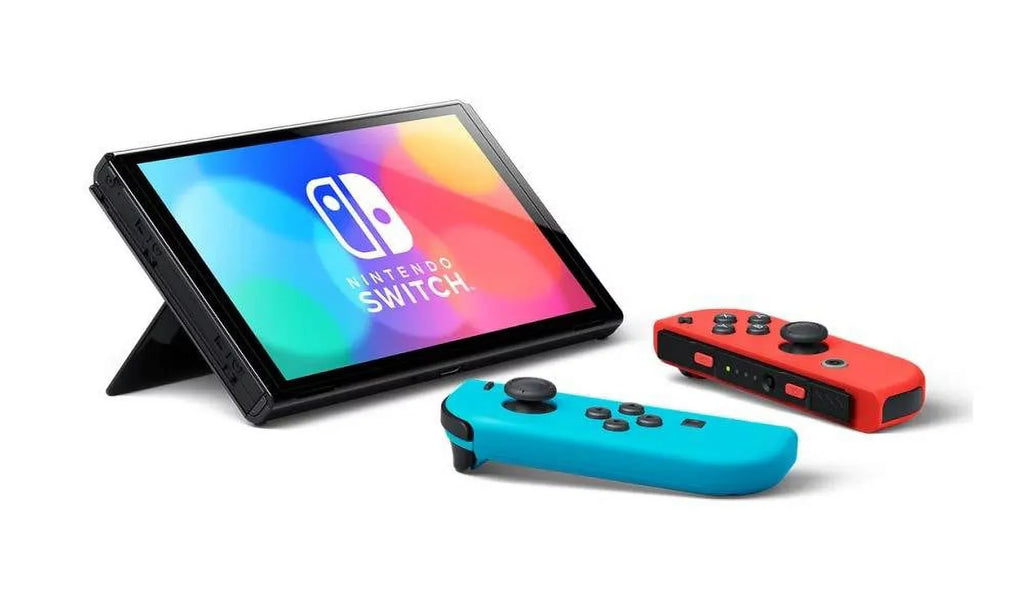 Nintendo Switch OLED Neon Blue/Red with Pokemon Snap Game