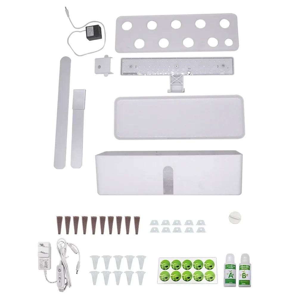 moobody Hydroponics Growing System Indoor Garden Kit 9 Pods Smart with Adjustable Height LED Lights for Home Office Kitchen