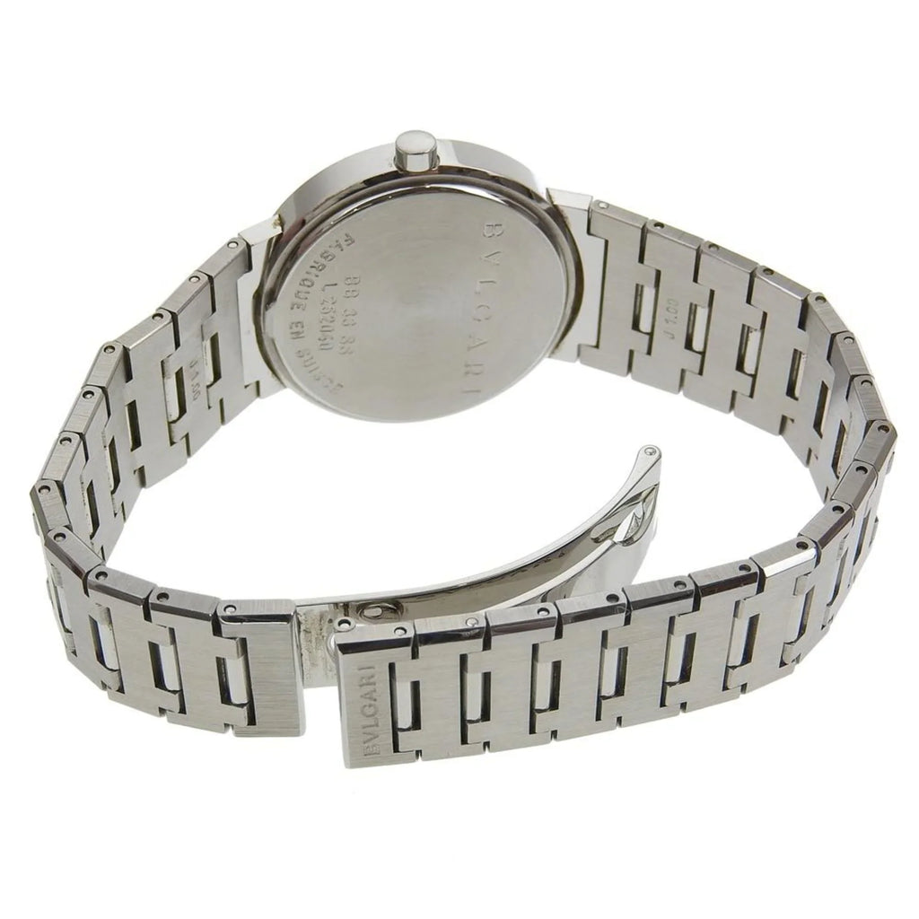 Pre-Owned Bvari BVARI Watch BB33SS Stainless Steel Quartz Analog Display Jet Dial Buari Men's I220823033 (Fair)