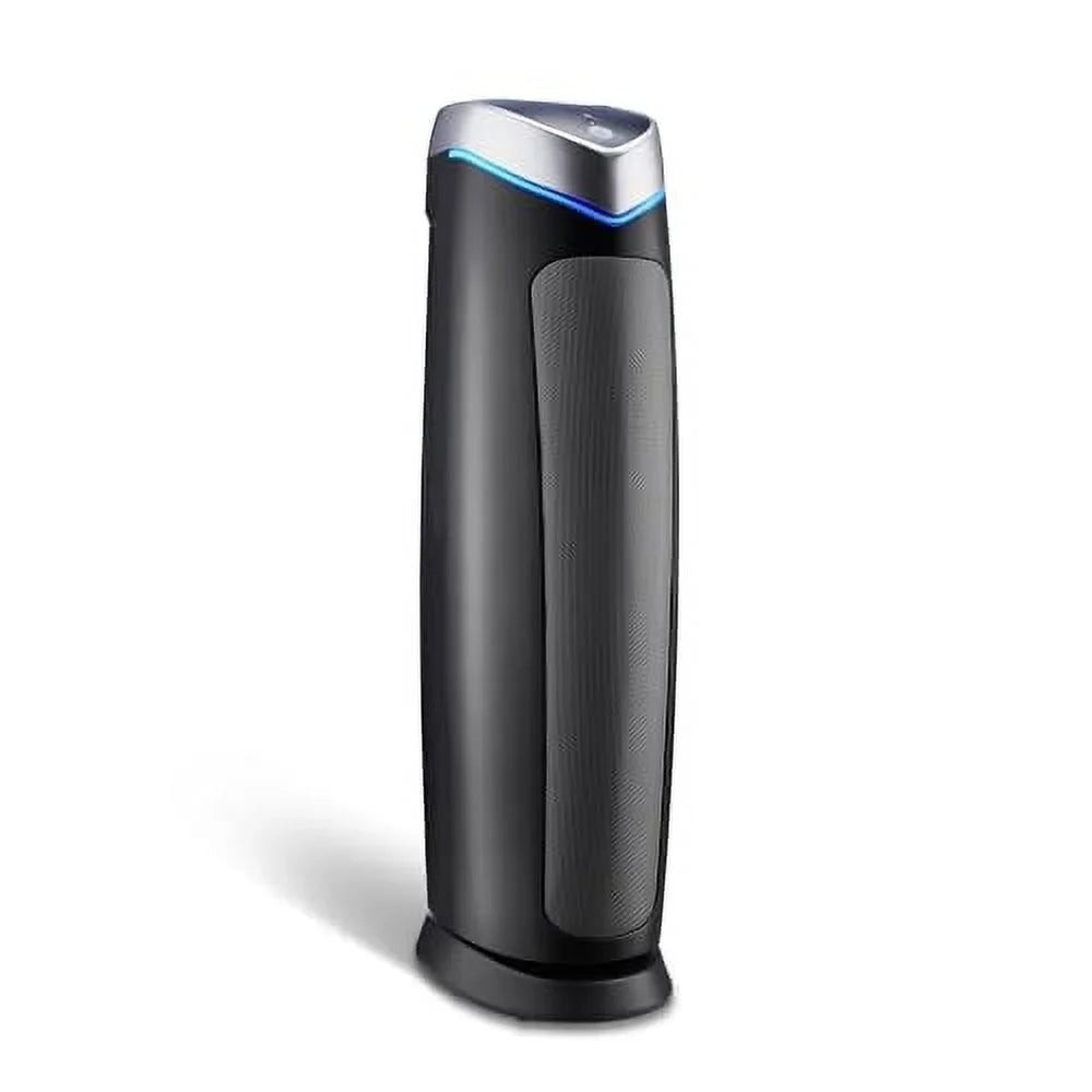 GermGuardian Air Purifier with Genuine HEPA 13 Pet Pure Filter, Removes 99.97% of Pollutants, Covers Large Rooms up to 915 Sq. ft. in 1 Hour, UV-C Light Helps Reduce Germs, 28", Jet AC5250PT