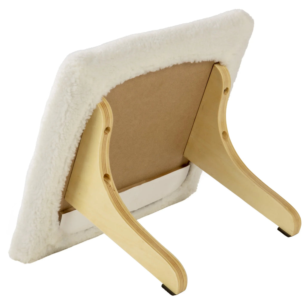 SmartyKat Paw Perch Padded Self-Adhesive Windowsill Mounted Cat Perch & Plush Cover, Cream
