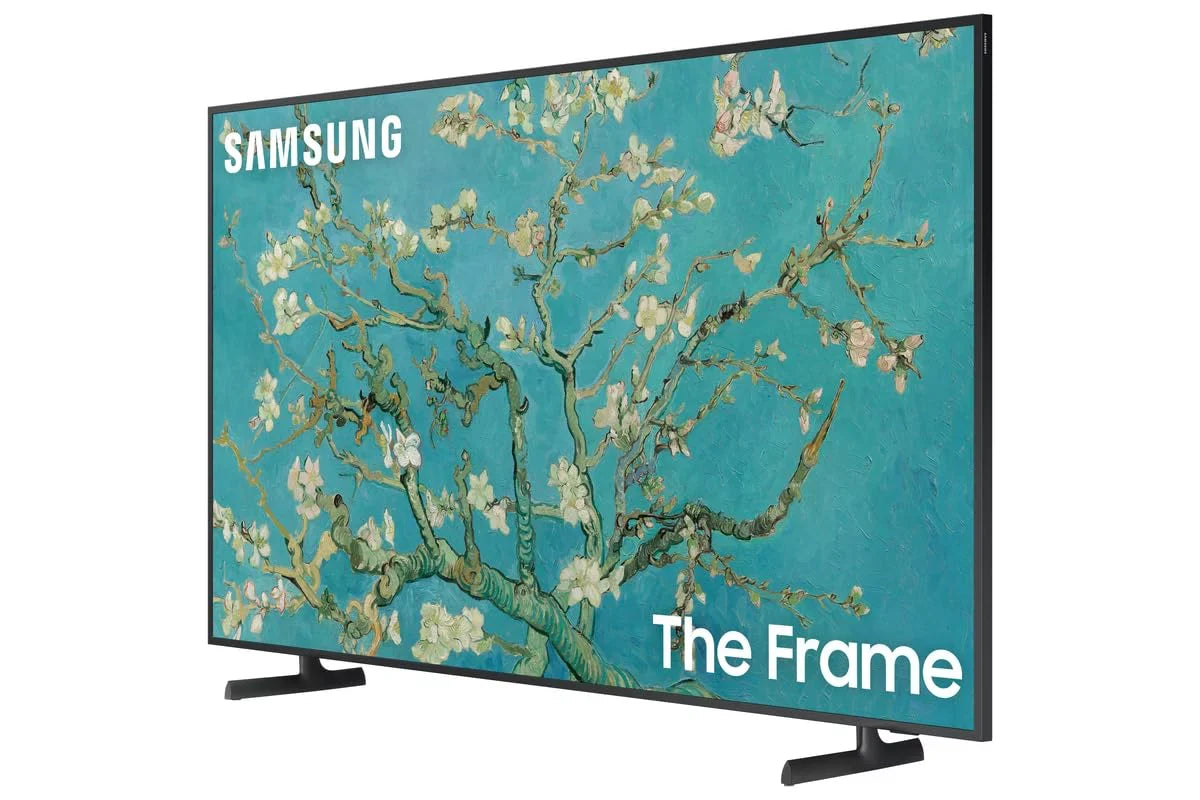 50-Inch Class QLED The Frame Series - Quantum HDR Smart TV with a VG-SCFA50WTB 50" The Frame Customizable Bezel - Modern White (2022)