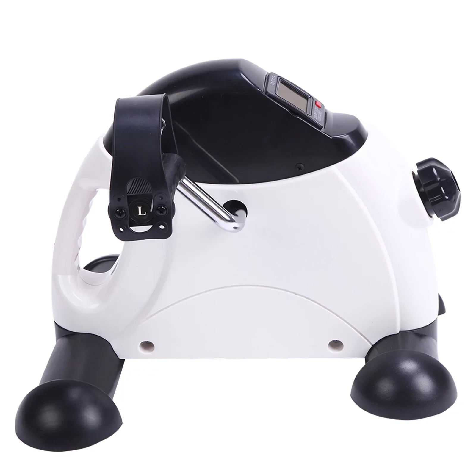 Portable Home Use Hands and Feet Trainer Mini Exercise Bike White & Ebony
