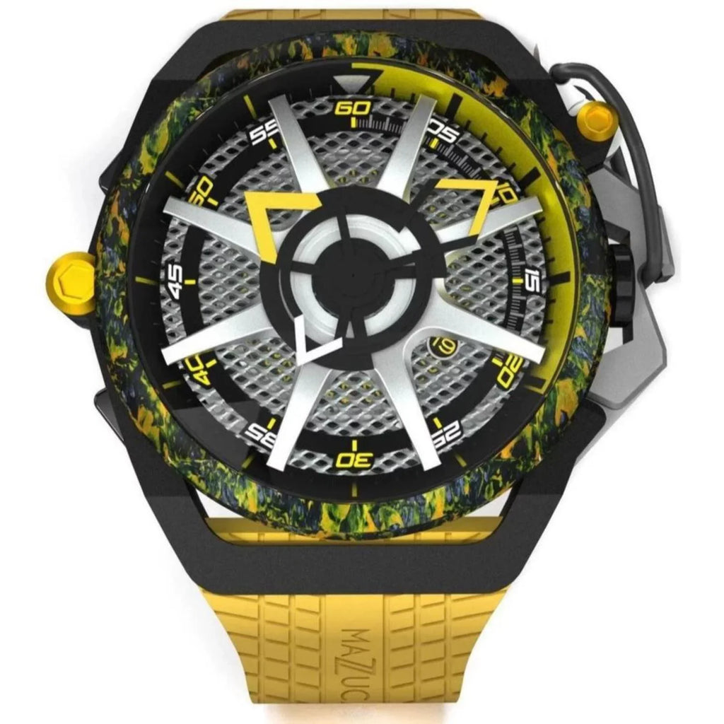 Mazzucato Rim Monza Reversible Chronograph Twin Dial Automatic Men Watch for Adult - Dark