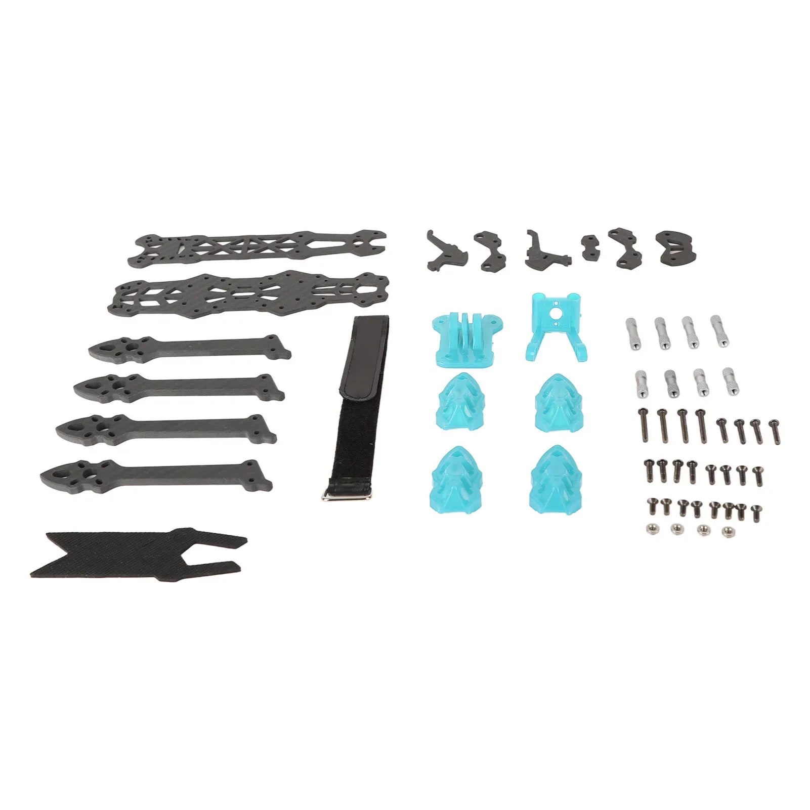 Goldmeet FPV Racing Drone Frame Professional 225mm Wheelbase Carbon Fiber Quadcopter Frame for RC Drone Accessories Blue