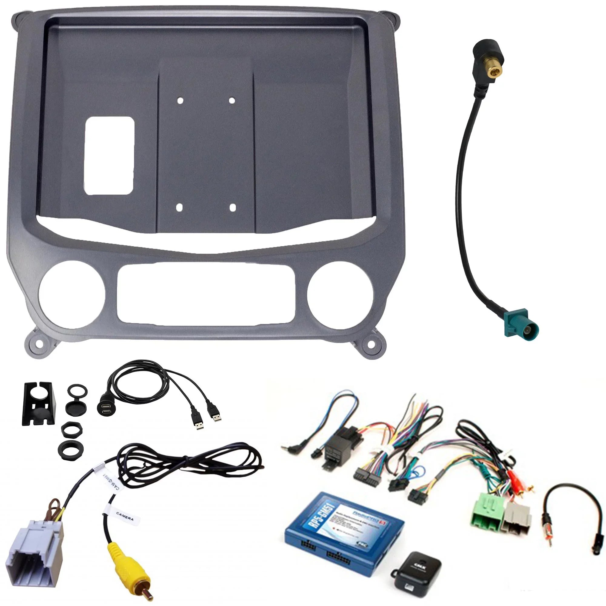 Stinger Heigh10 10" In-dash Infotainment System compatible with CarPlay & Android Auto, Includes Satellite Radio Tuner & Installation Kit compatible with 14-18 GM Trucks