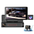 Shinysix Dash Camera,4 Inch Screen Camera 3-Lens Inner Screen Dashcam Support Dash Camera 3-Lens Inch Screen Dashcam DVR Dash Camera 3-Lens Interior Rear Dash Cam 1080P Cam 1080P Rear Camera 4