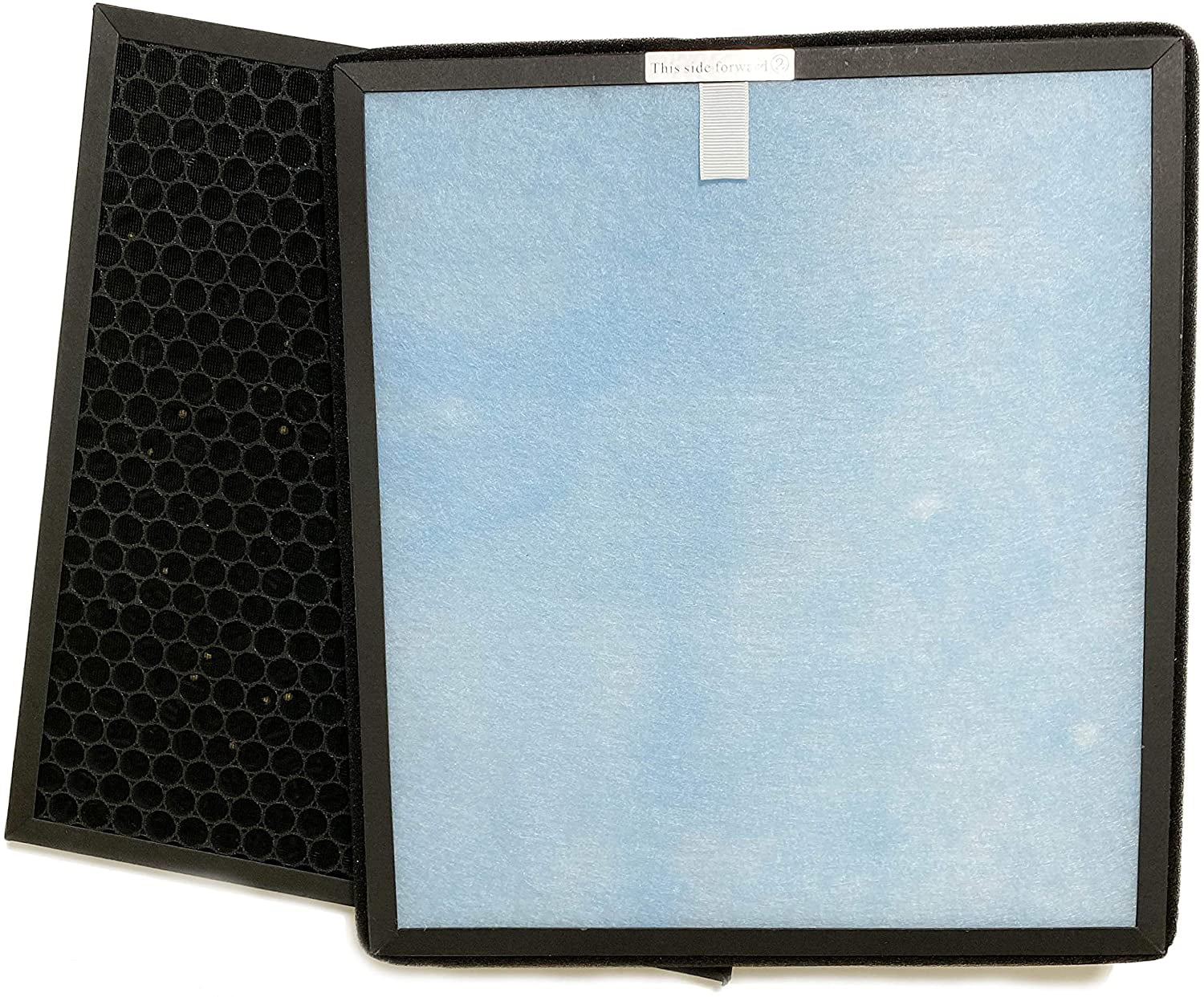 Nispira True HEPA Activated Carbon Filter Replacement Set Compatible with Hathaspace HSP001 Smart True HEPA Air Purifier 5-in-1, 3 Sets of 2 Filters