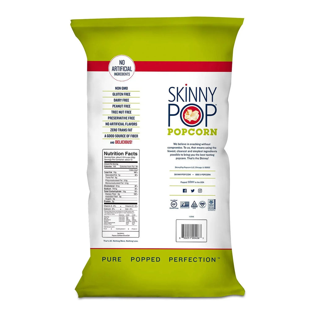 SkinnyPop Original Popcorn Value Size Bag (14 oz.)