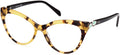 Eyeglasses Emilio Pucci EP 5196 055 Yellow/Havana / Shiny Ebony