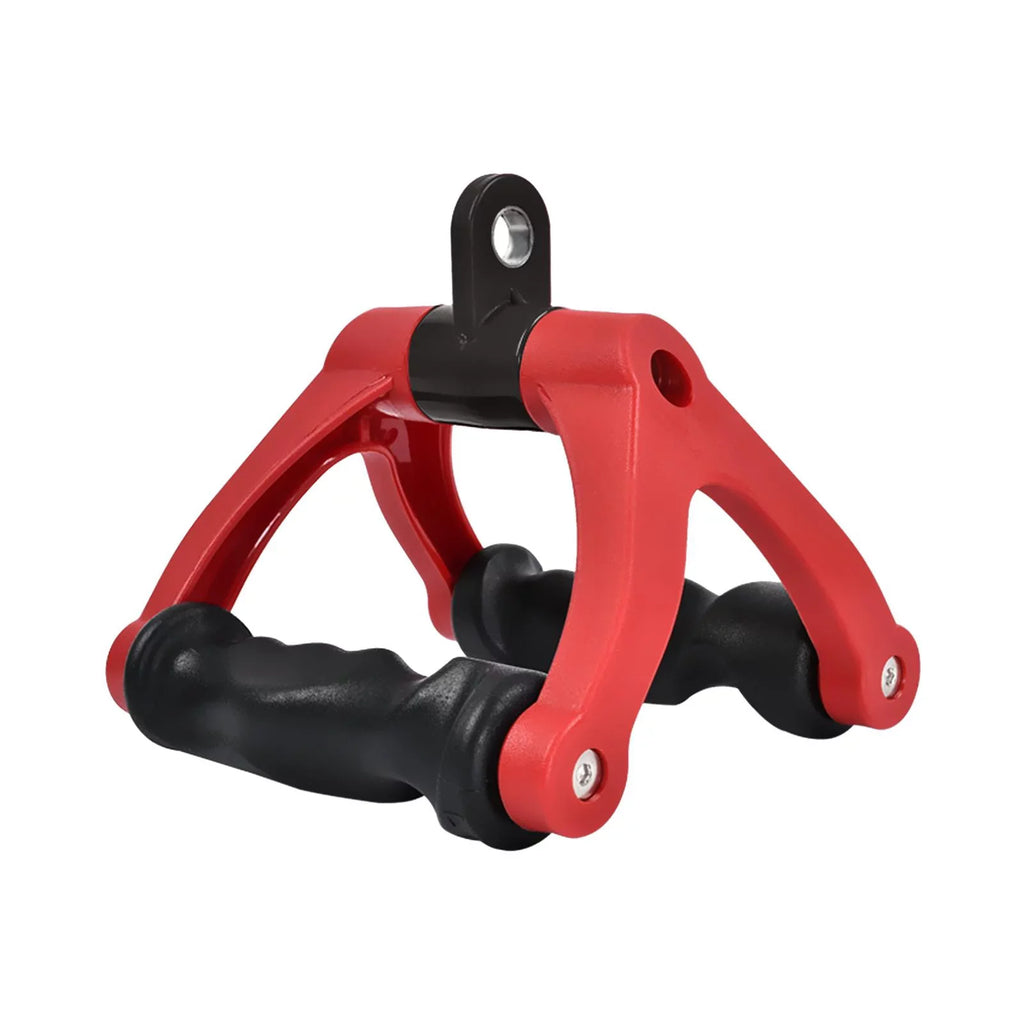 Two D Rowing Handle Cable Attachment Bearing 661 Bar Row Attachment Tricep Rope Pull Down Machine for Fitness, Home ,Gym ,Back Training Red