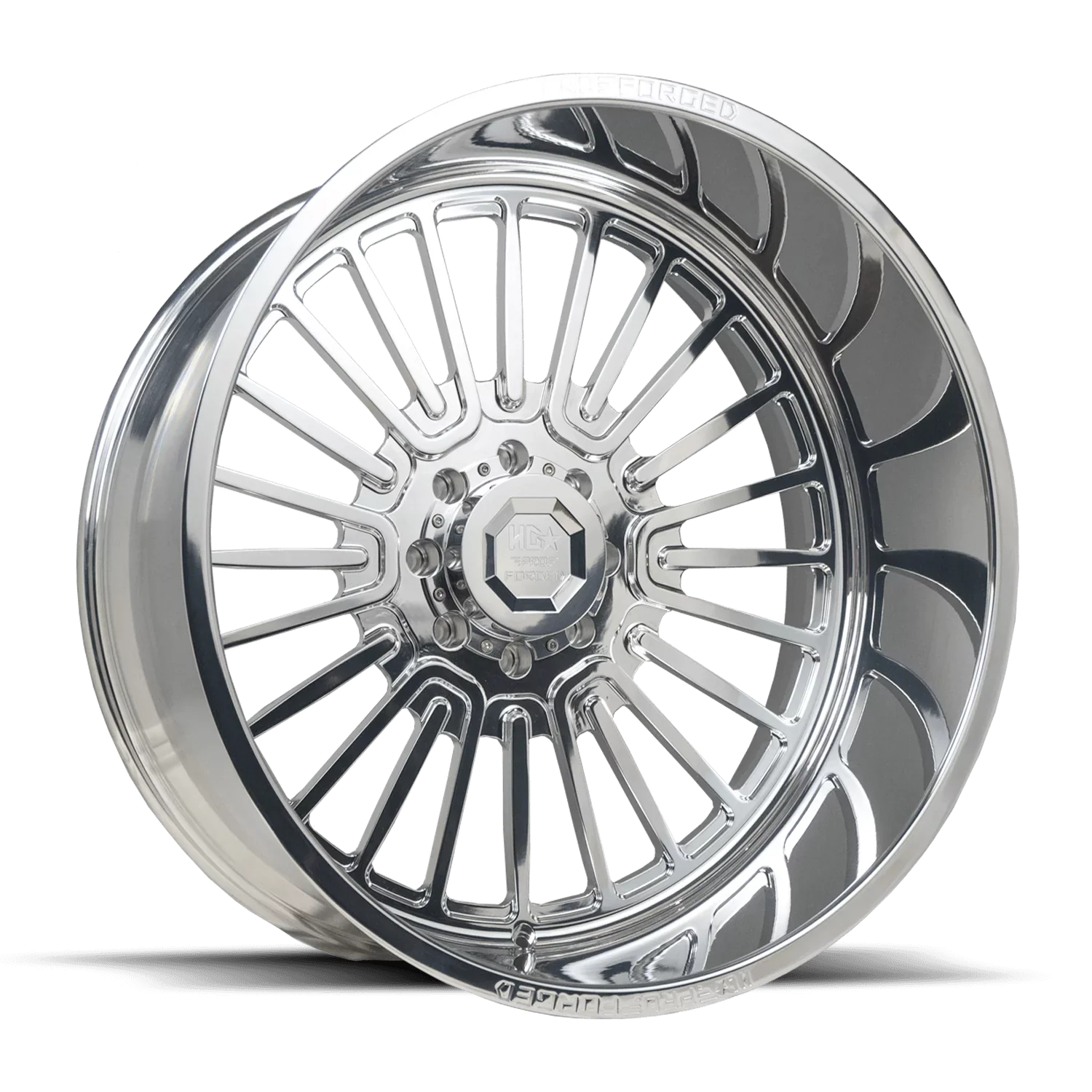 LUXXX HD FORGED LHD PRO 6 WARHOG 26X14 8X165 -76ET 106.1CB High Polished Wheel