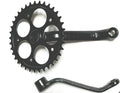 BGF Ebony 80cc Gas Engine Motor Bike- 3pc Wider Pedal Crank Arm (1.25" Bearing Cup)