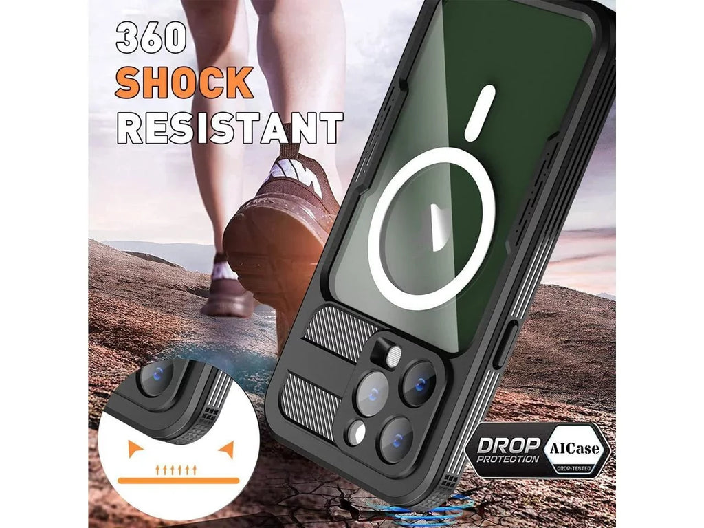 Waterproof Case for iPhone 14 Pro Max 6.7 inch, Compatible with MagSafe Snowproof, Shockproof Full Body Protection Fully Sealed Underwater Cover