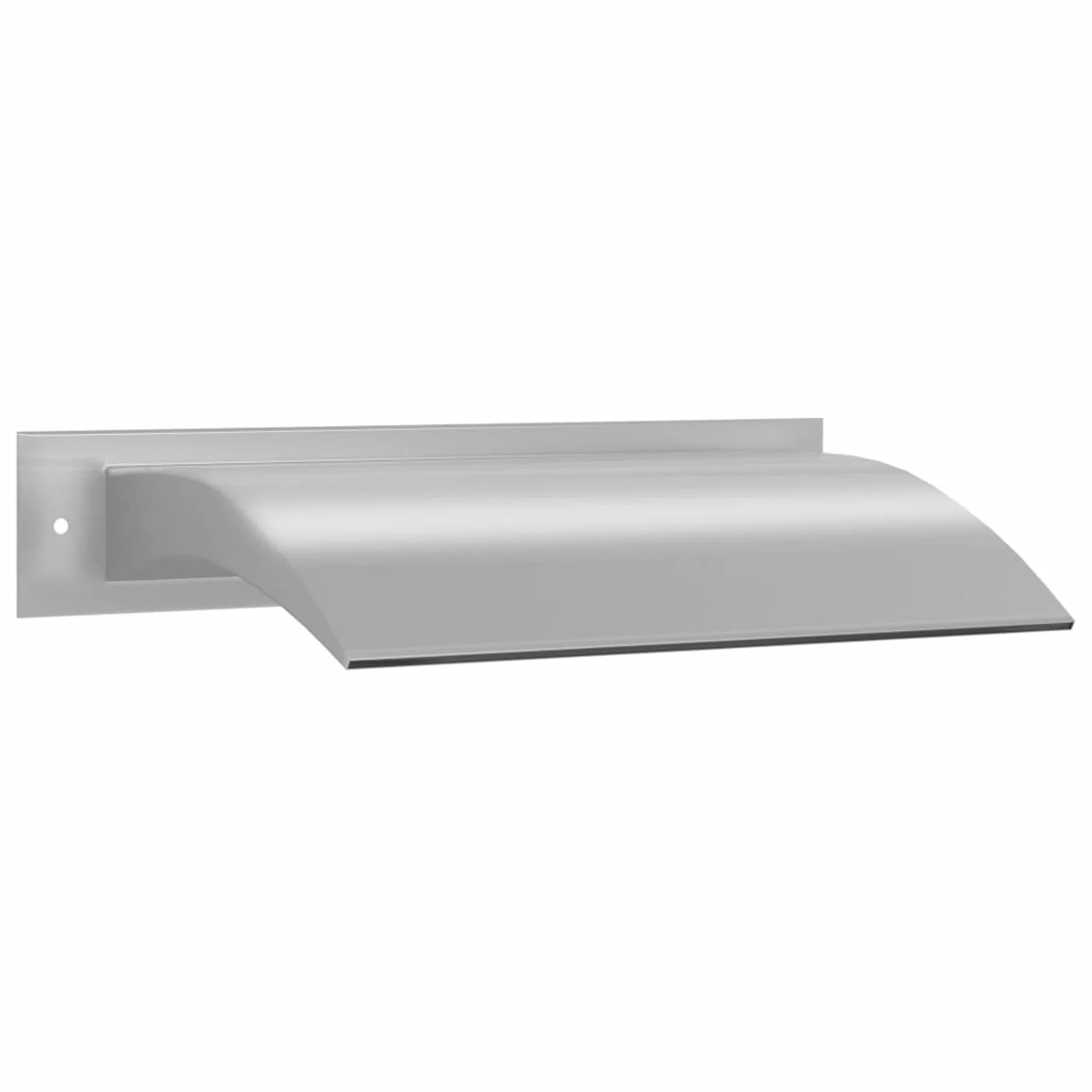 Dcenta Waterfall Pool Fountain Stainless Steel Descent Water Spillway Pond Fountain for Garden Outdoor In Ground Swimming Pool 17.7 x 10.2 x 3.5 Inches (L x W x H)
