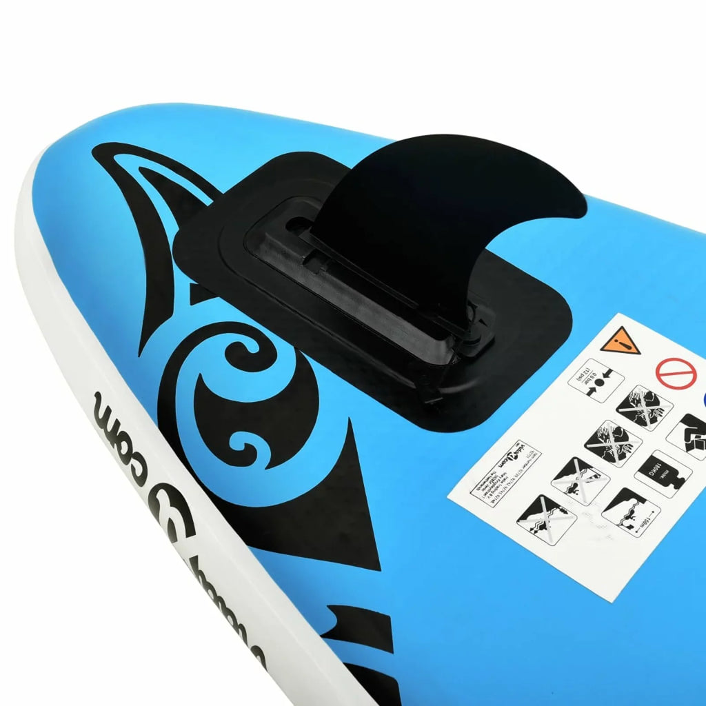 Inflatable Paddleboard Set 120.1"x29.9"x5.9" Blue