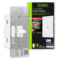 Enbrighten Z-Wave Plus Smart Toggle Light Switch, Z-Wave Hub Required, 46202, White