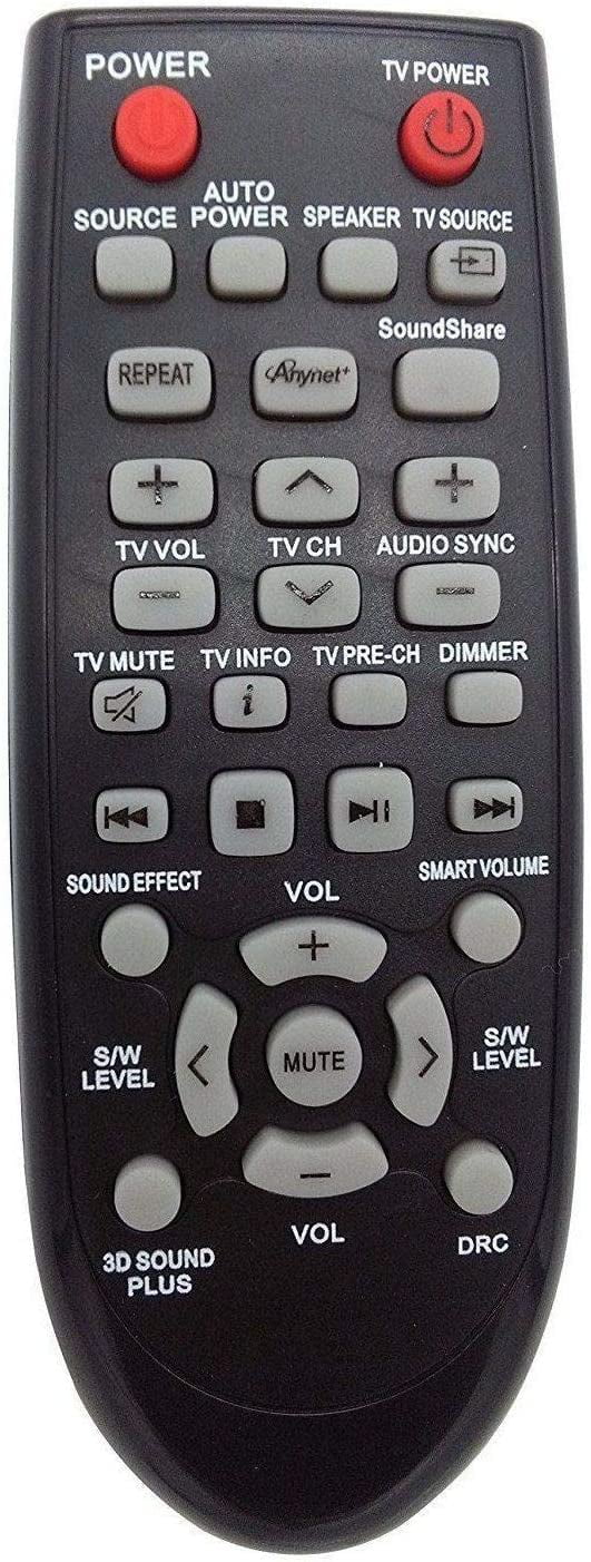 New Replacement Remote Control for HW-F450/ZA HW-F450 PS-WF450 HW-F355 Soundbar