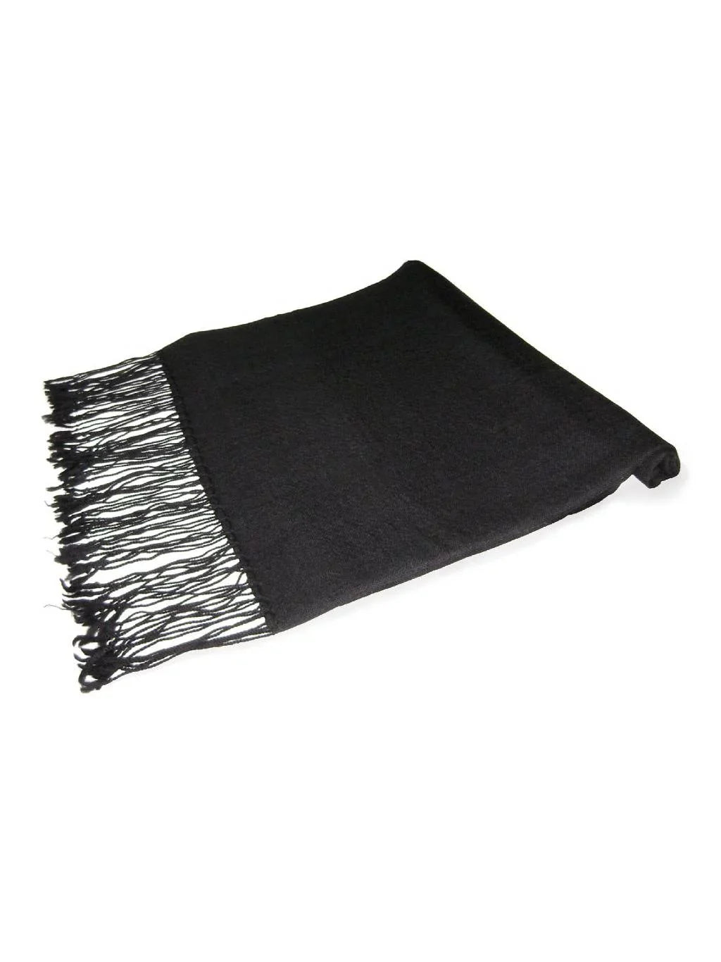 Biagio 100% Wool Pashmina Solid Scarf Jet Color Womens Shawl Wrap Scarves