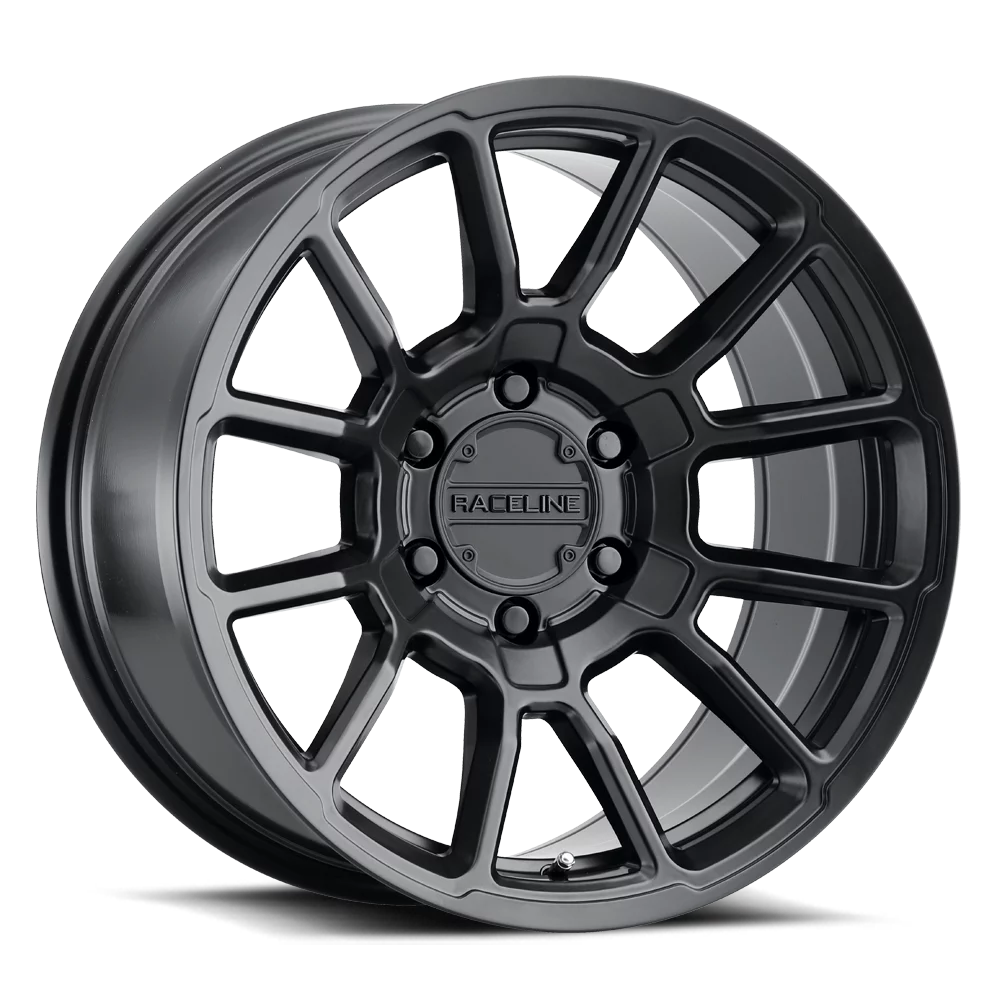 Raceline 950B-GAUGE 20" Cast Aluminum Wheel, GAUGE SATIN Jet 20X10 5X139.7 -19mm